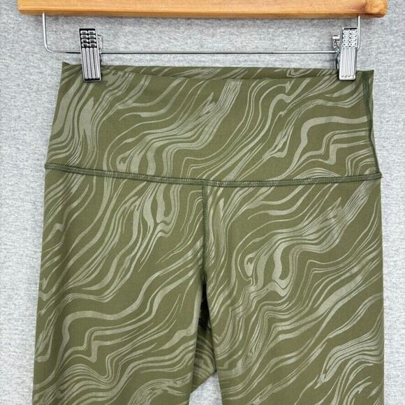 Fabletics Leggings Womens Small Green Powerhold Liza Koshy Gym Yoga Running Run - Picture 6 of 11